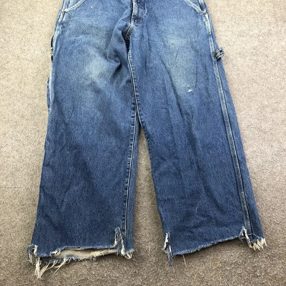 PACO Jeans Mens 36x28 Blue Wash Relaxed Wide Leg Carpenter Denim Vintage Y2K